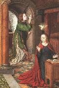 Master of Moulins The Annunciation oil on canvas